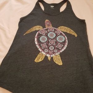 Grey Turtle Gold/Bluish Sea Tank Girls